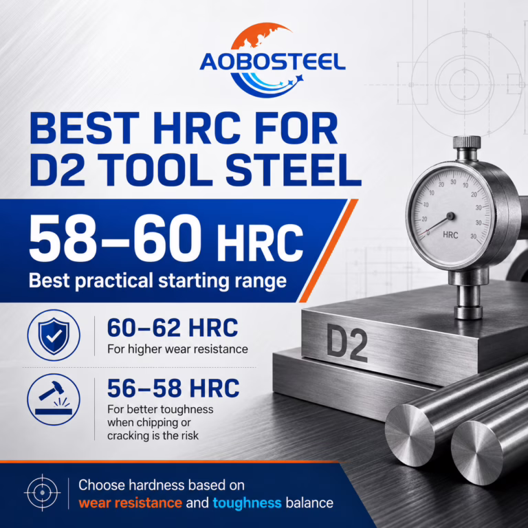 Best HRC for D2 Tool Steel: 58–60 or 60–62 HRC?