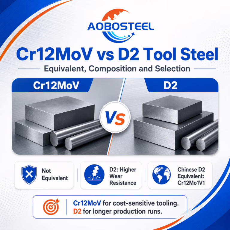 Cr12MoV vs D2 Tool Steel: Equivalent & Selection Guide