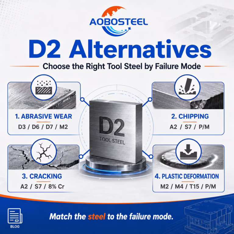 Best D2 Alternatives for Wear, Chipping, Cracking and Deformation