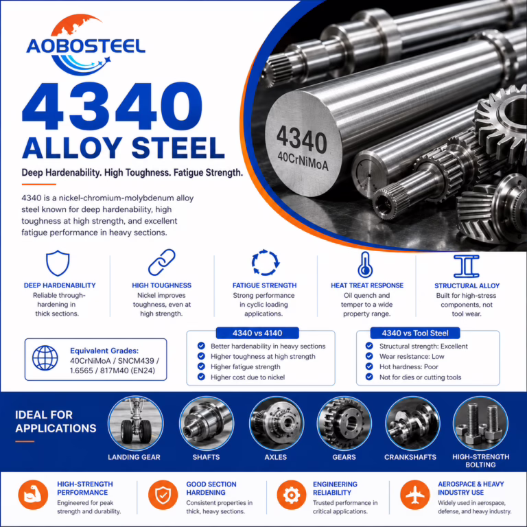 4340 Steel Properties: Composition and Heat Treatment