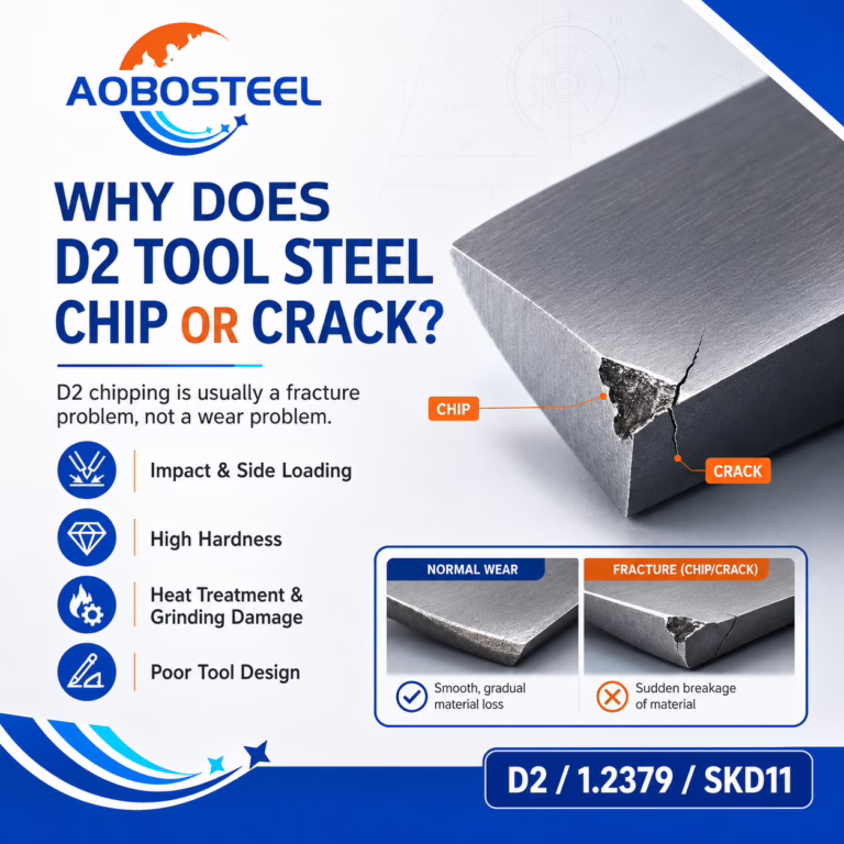 Why Does D2 Tool Steel Chip or Crack? Wear vs Fracture