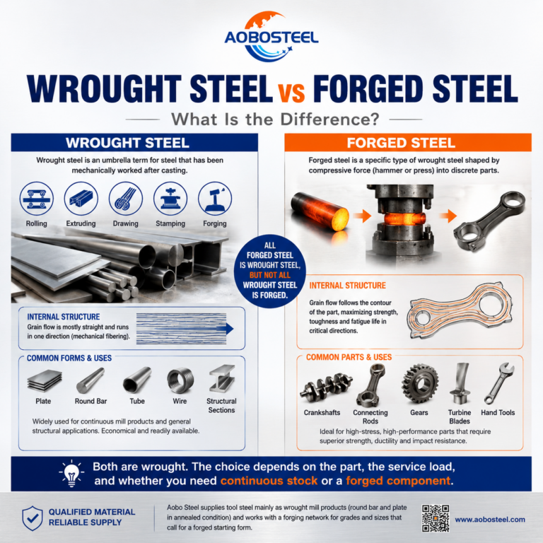 Wrought Steel vs Forged Steel: What Is the Difference?