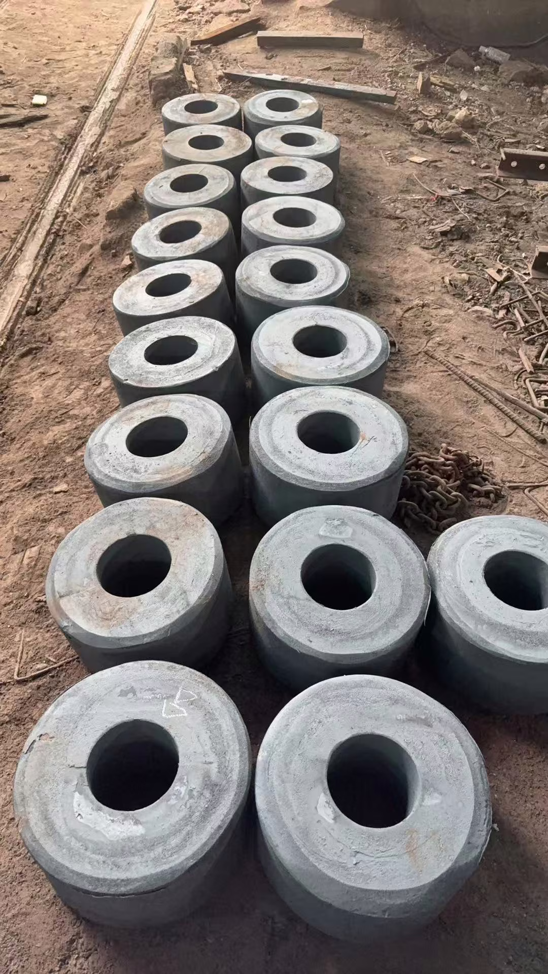 Forged tool steel ring blanks with pierced bore