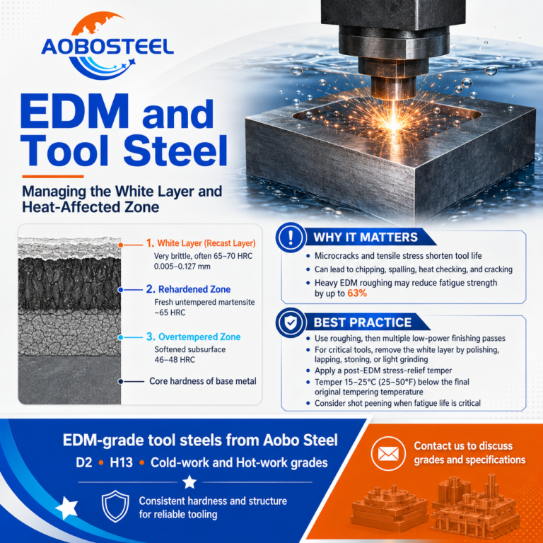 EDM White Layer on Tool Steel | Aobo Steel Tool Steel Supplier
