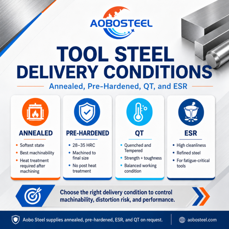 Tool Steel Delivery Conditions | Aobo Steel Supplier