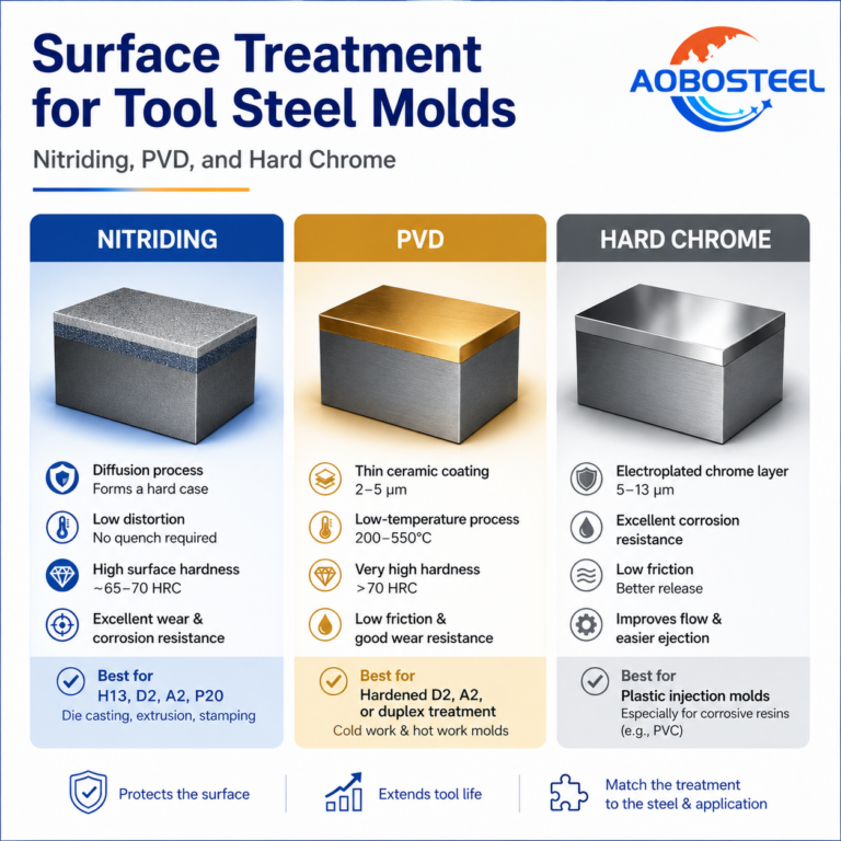 Tool Steel Surface Treatment: Nitriding, PVD & Hard Chrome