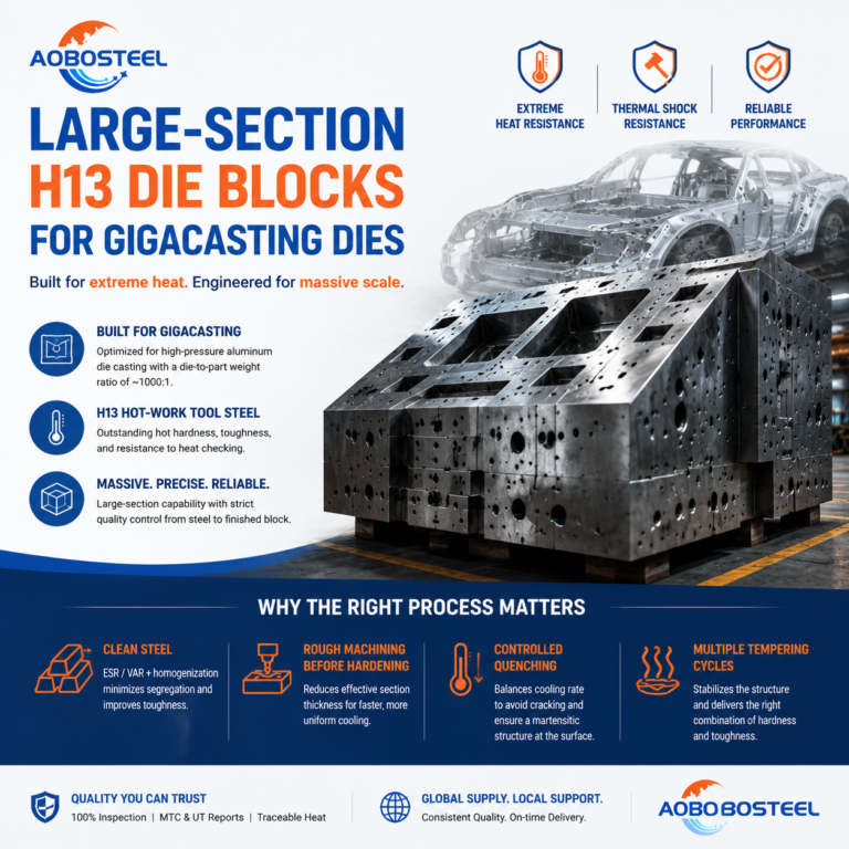 Large-Section H13 Die Blocks for Gigacasting