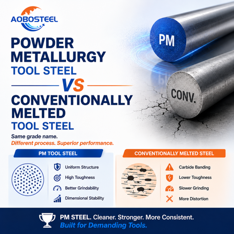 PM vs Conventional Tool Steel, Microstructure Compared